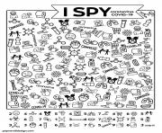 Coloriage Coronavirus Covid19 Cherche et Trouve